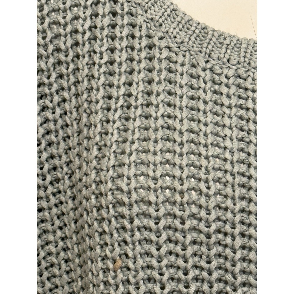 Eileen Fisher Green Chunky Knit Organic Dolman Oversized  Sweater Size 2X - Picture 2 of 9